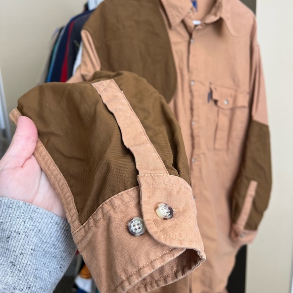 Beretta Button Up, Mens L, Brown - Picture 5 of 9